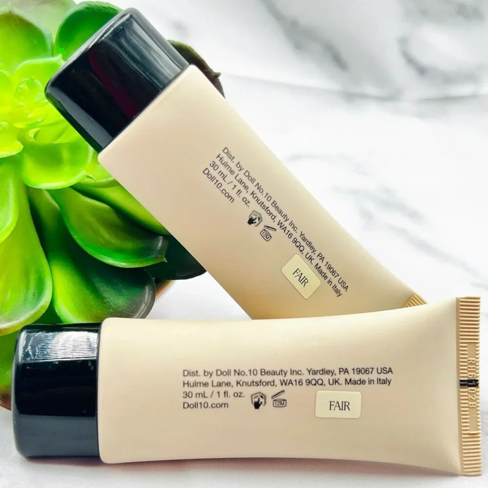 Doll 10 HydraGel Foundation FAIR Shape Full Face Cream Makeup 2Pcs Bundle 1FL